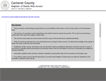 Tablet Screenshot of deeds.carteretcounty.com